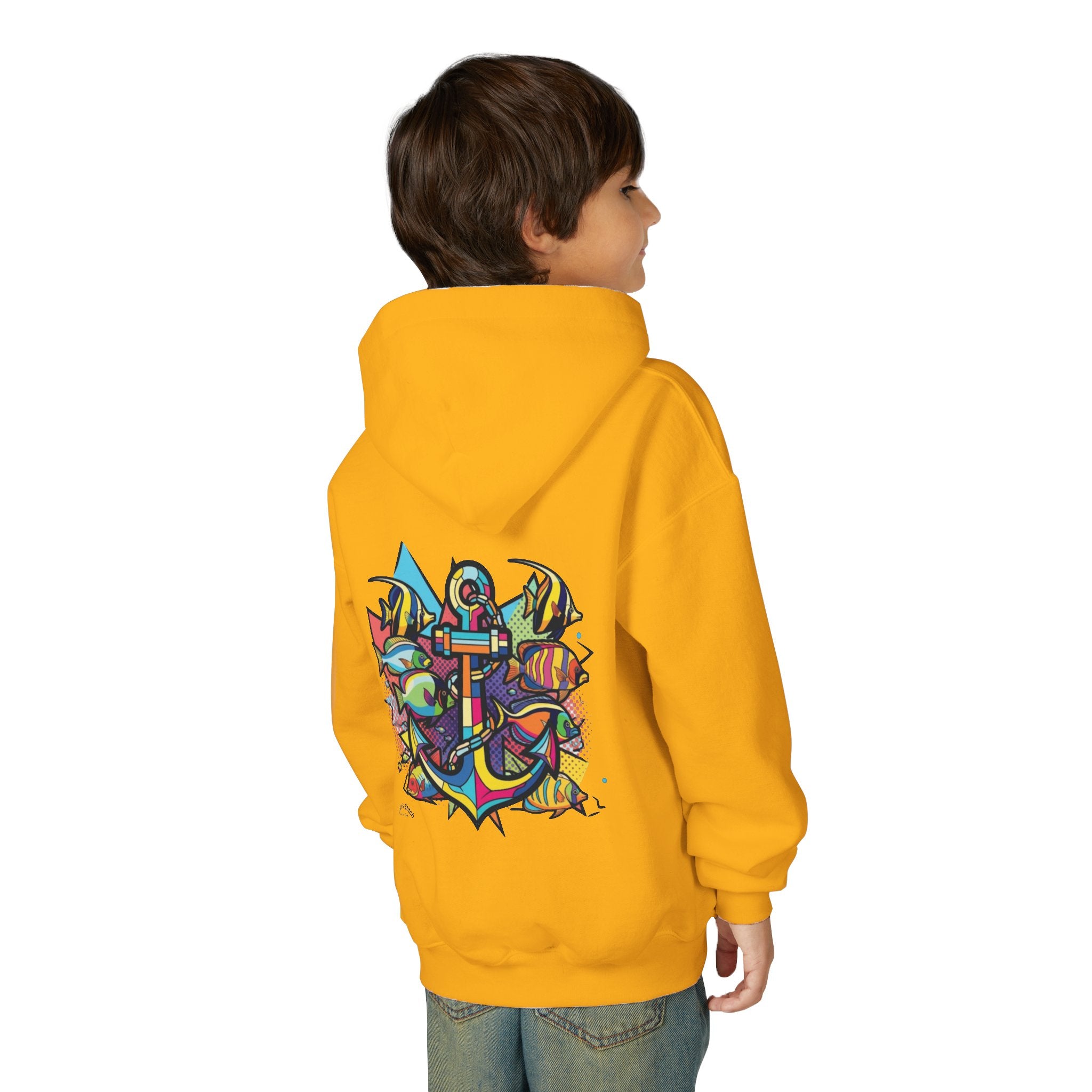 Copy of Youth Sailing Yacht, Double-sided print Sailing Heavy Blend Hoodie - Nautical Sweatshirt for Ocean Lovers, Sailors, Sea Enthusiasts - Boat Adventure Jumper, Maritime Pullover,