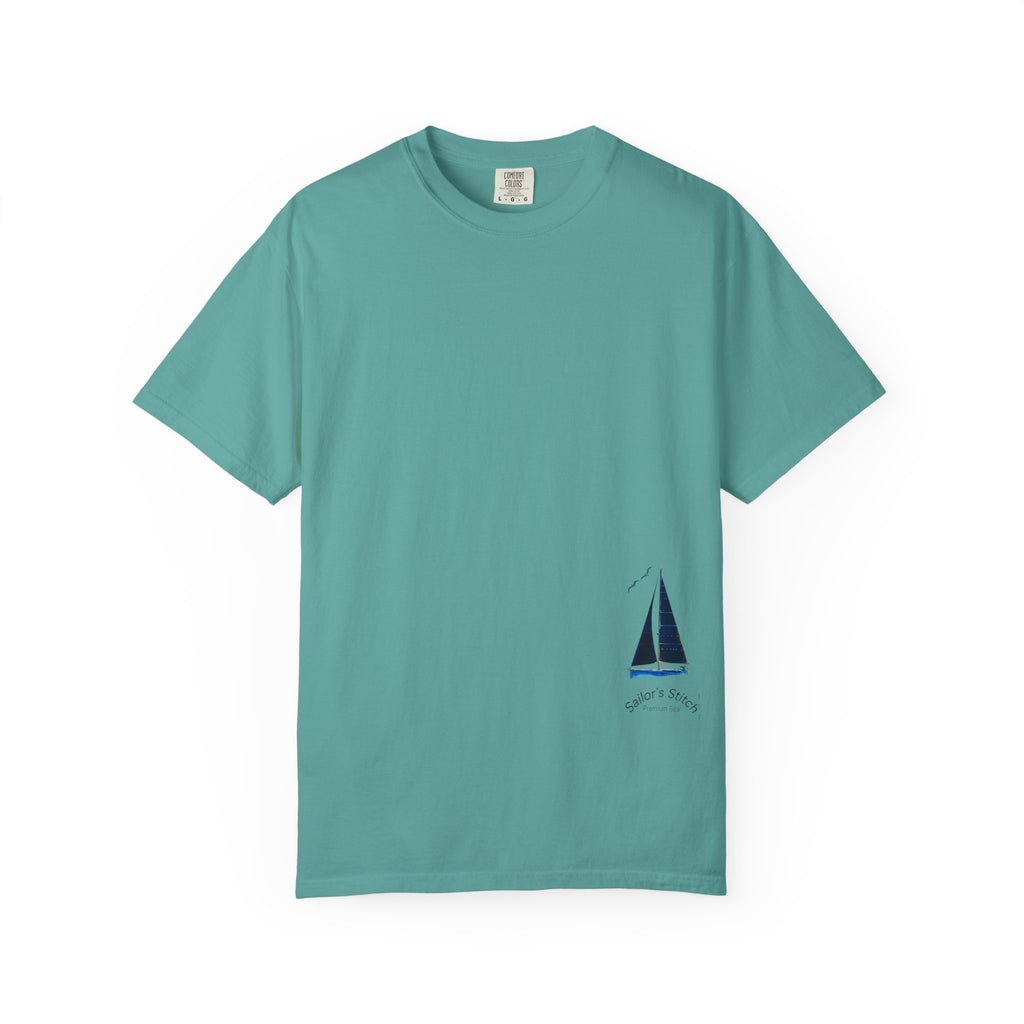 Sailor’s Stitch T-Shirt with Yacht Design, Casual Tee for Everyday Wear, Gift for Nature Lovers, Summer Vibes, Beachwear