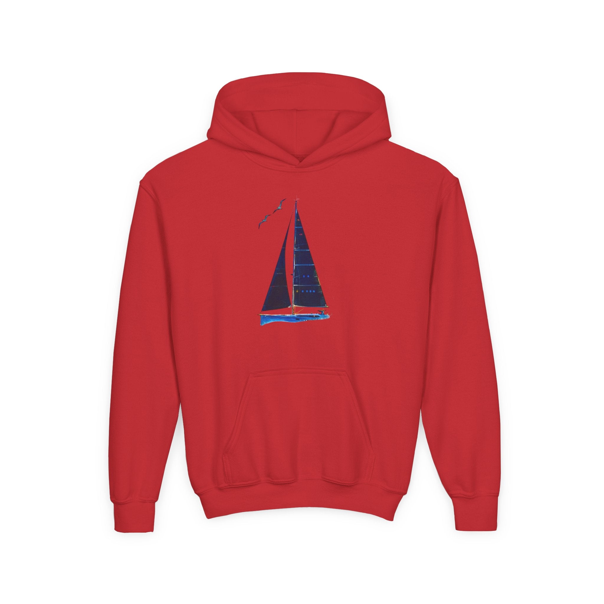Yacht Wave Heavy Blend Hoodie - Nautical Sweatshirt for Ocean Lovers, Custom name option, Sailors, Sea Enthusiasts - Boat apparel, Jumper, Maritime Pullover,
