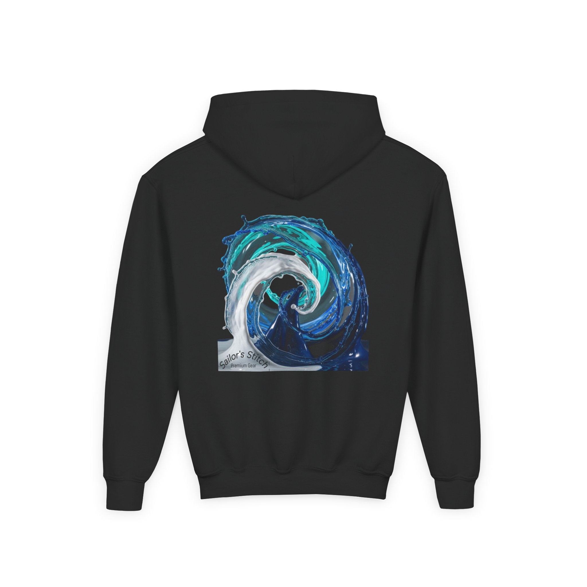 Yacht Wave Heavy Blend Hoodie - Nautical Sweatshirt for Ocean Lovers, Custom name option, Sailors, Sea Enthusiasts - Boat apparel, Jumper, Maritime Pullover,