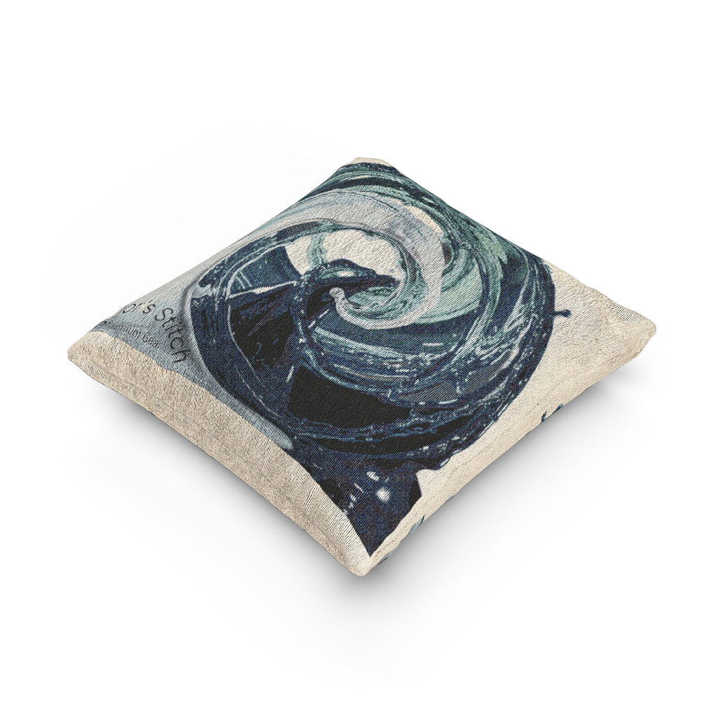 Woven Wave Pillow / Cushion, Decorative Throw Pillow, Sofa Accent, Home Decor, Gift for Her, Living Room Accessory, Saloon & Cabin accessories