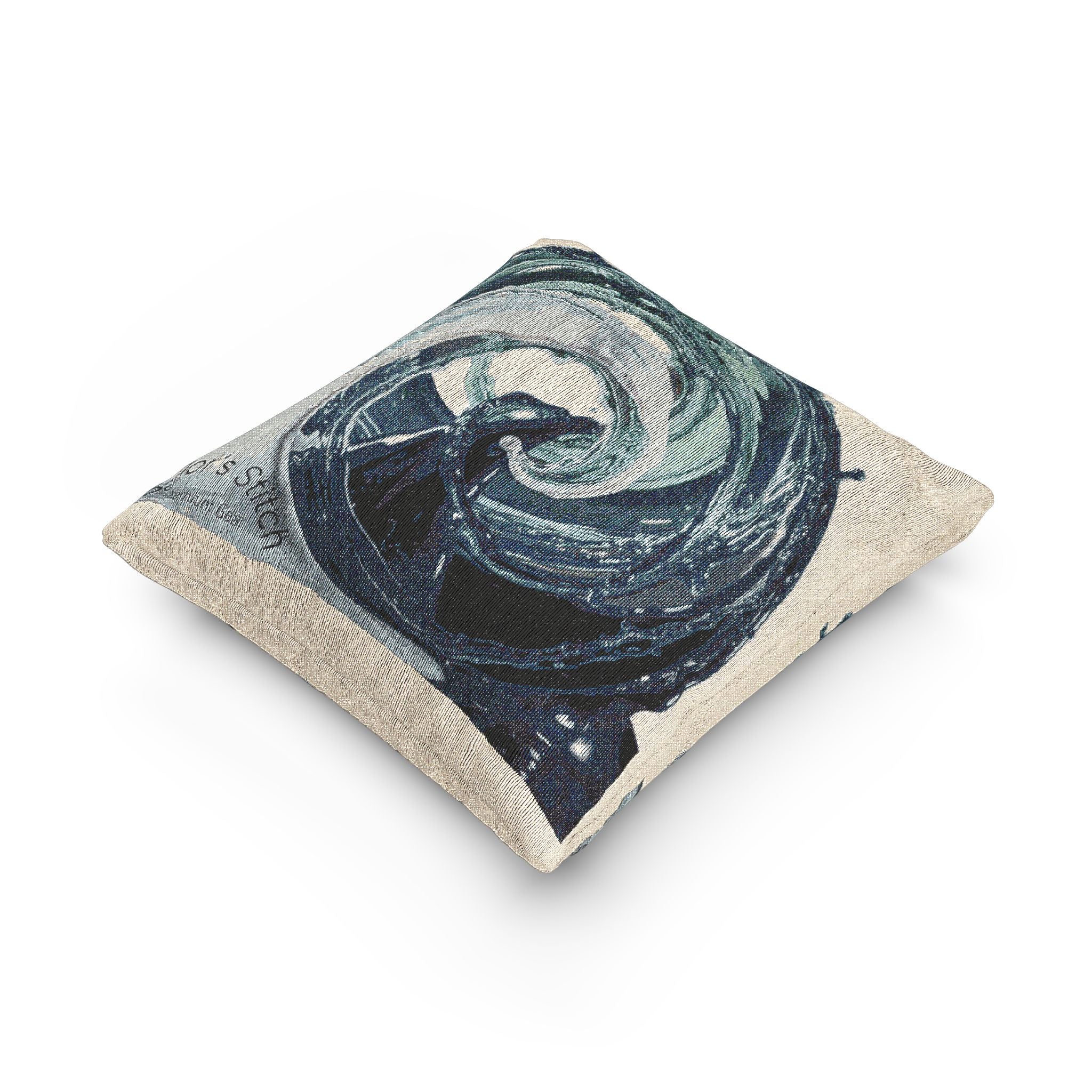 Woven Wave Pillow / Cushion, Decorative Throw Pillow, Sofa Accent, Home Decor, Gift for Her, Living Room Accessory, Saloon & Cabin accessories