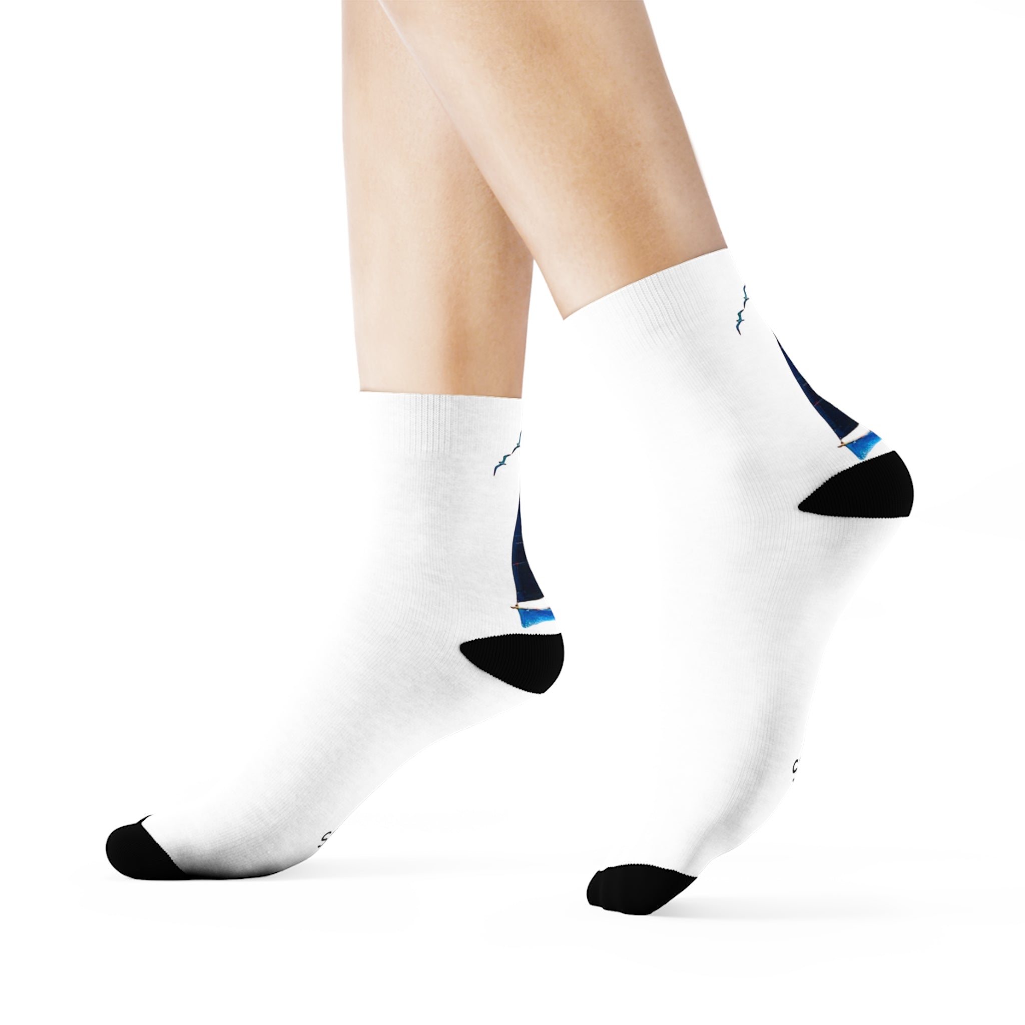 Sailing Yacht Crew Socks - Personalisable Nautical Gift, Cozy Footwear, Casual Wear, Sailing Lover Accessories, Unique Socks