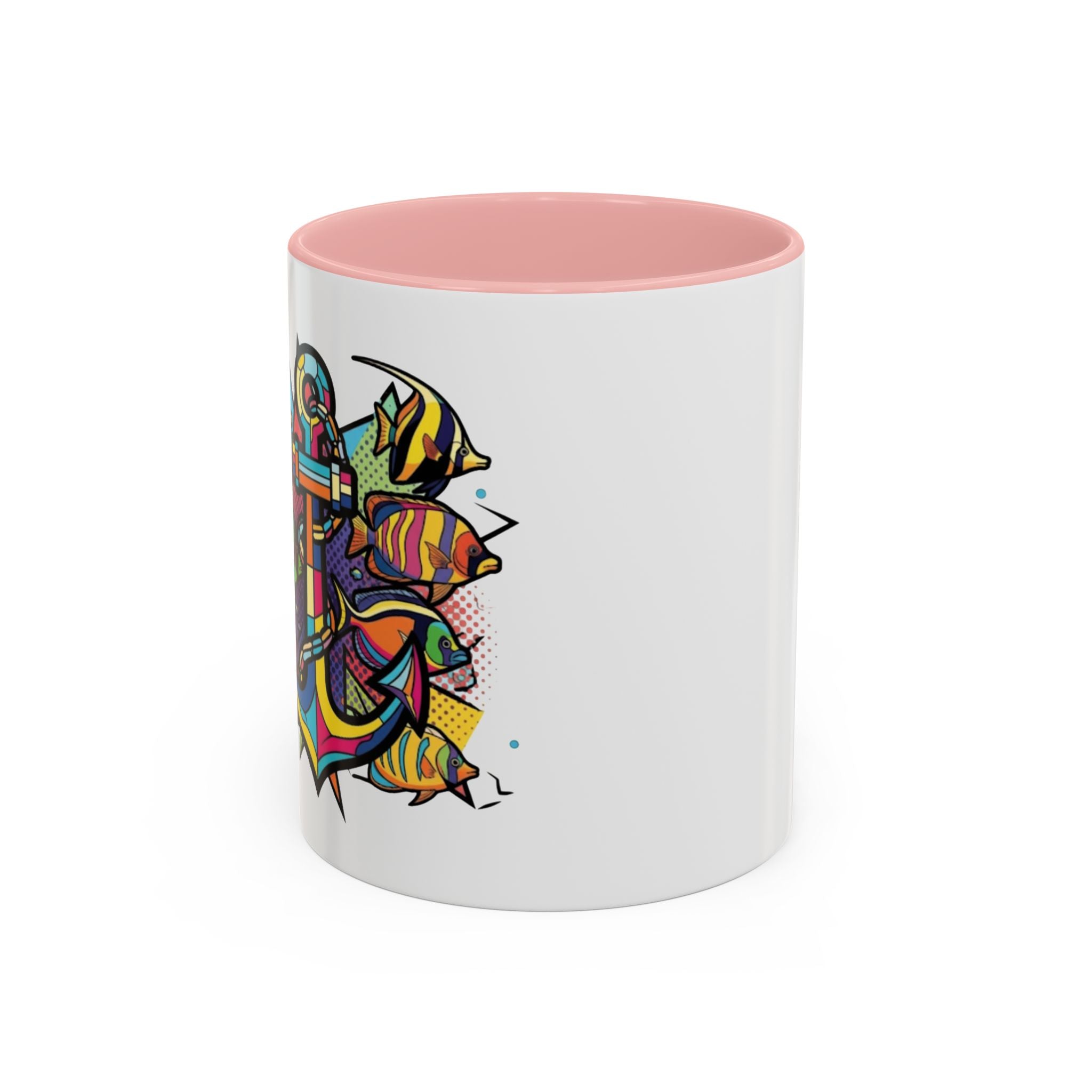 Pop Art Anchor Sailing Mug, Nautical Coffee Cup, Ocean Lover Gift, Sailboat Tea Mug, Maritime Kitchen Decor, Sailor Mugs, Beach Theme Cup, Galley accessories