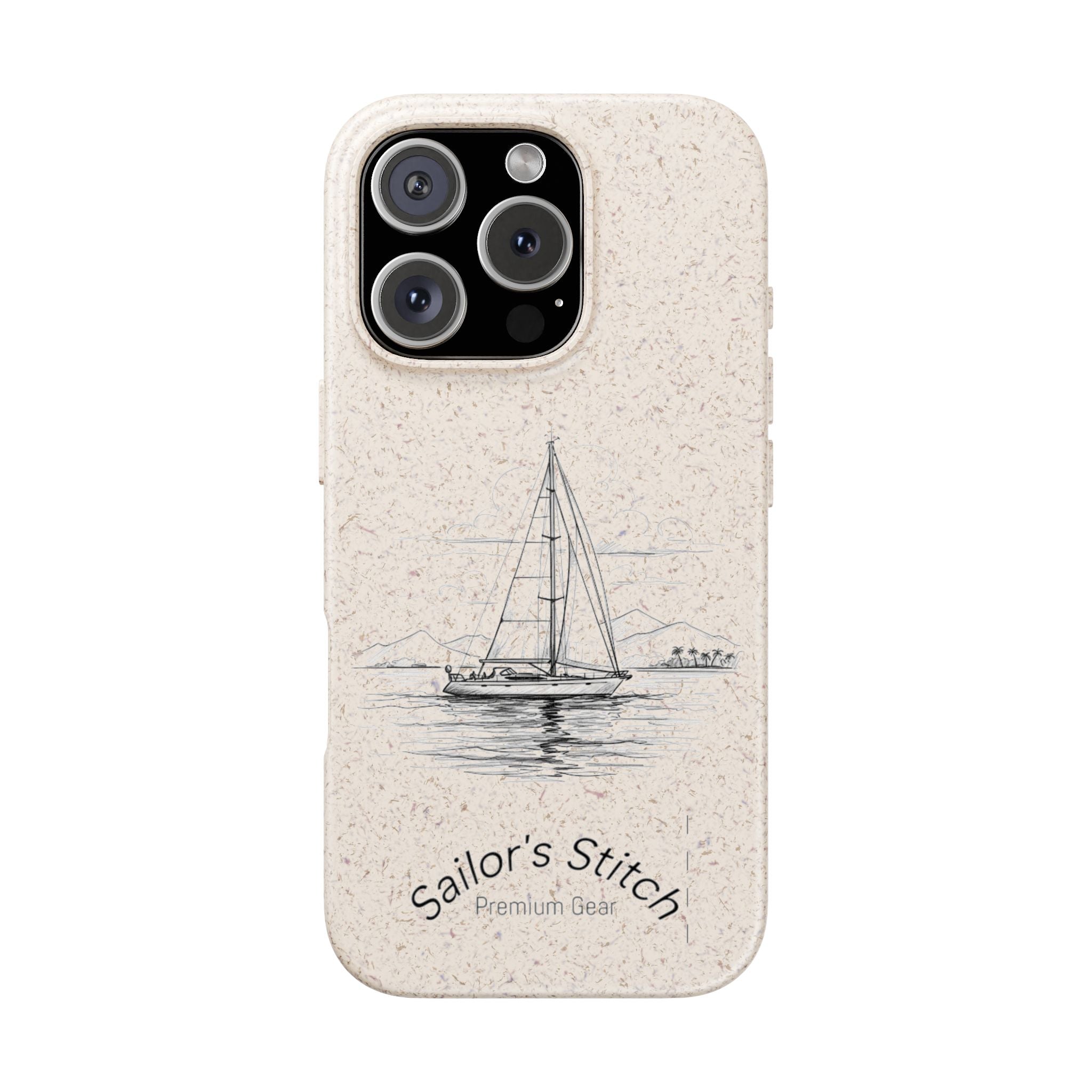 Eco-Friendly Sailboat Phone Case | Biodegradable Case, Ocean Lover Gift, Sustainable Accessories, Nature-Inspired Phone Cover