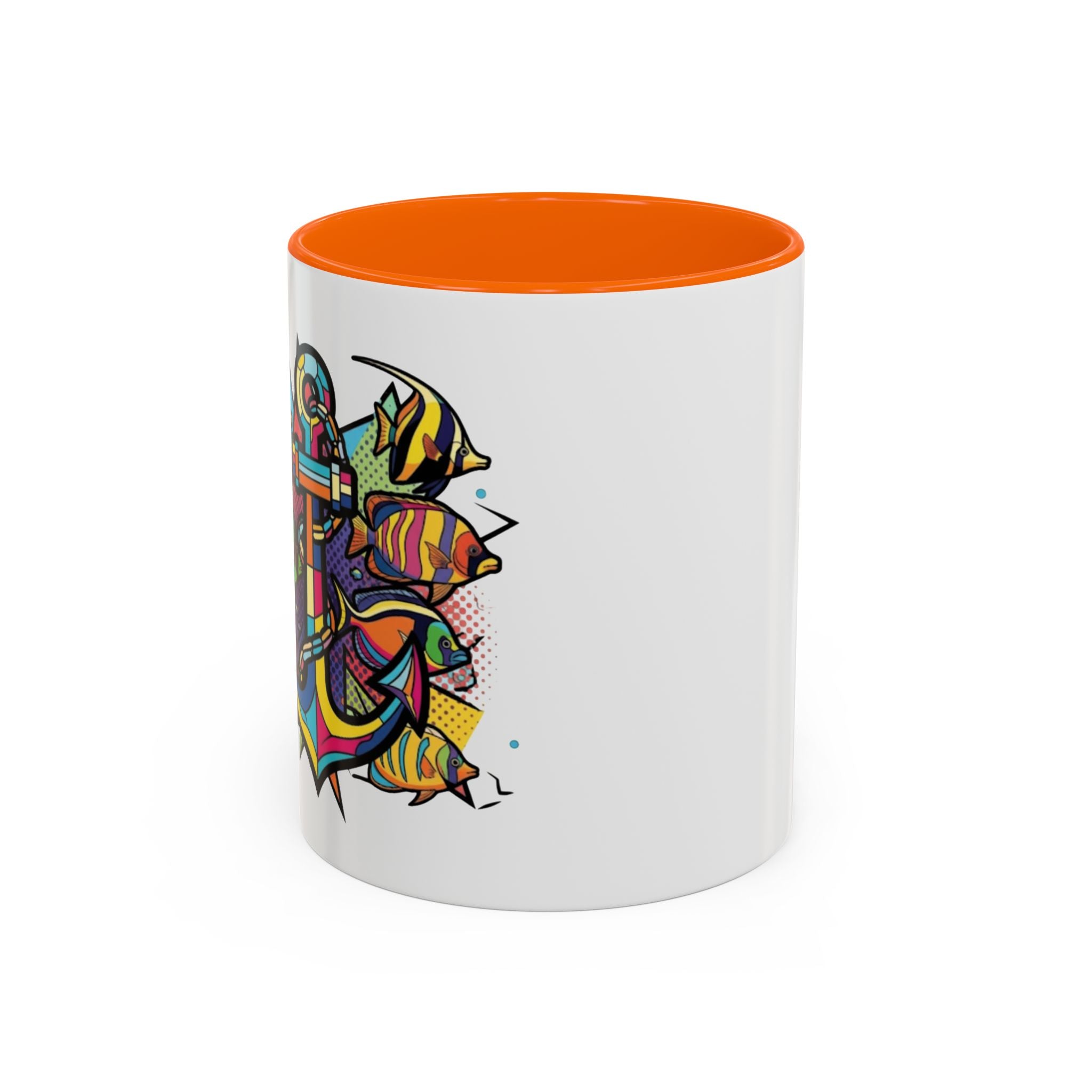 Pop Art Anchor Sailing Mug, Nautical Coffee Cup, Ocean Lover Gift, Sailboat Tea Mug, Maritime Kitchen Decor, Sailor Mugs, Beach Theme Cup, Galley accessories