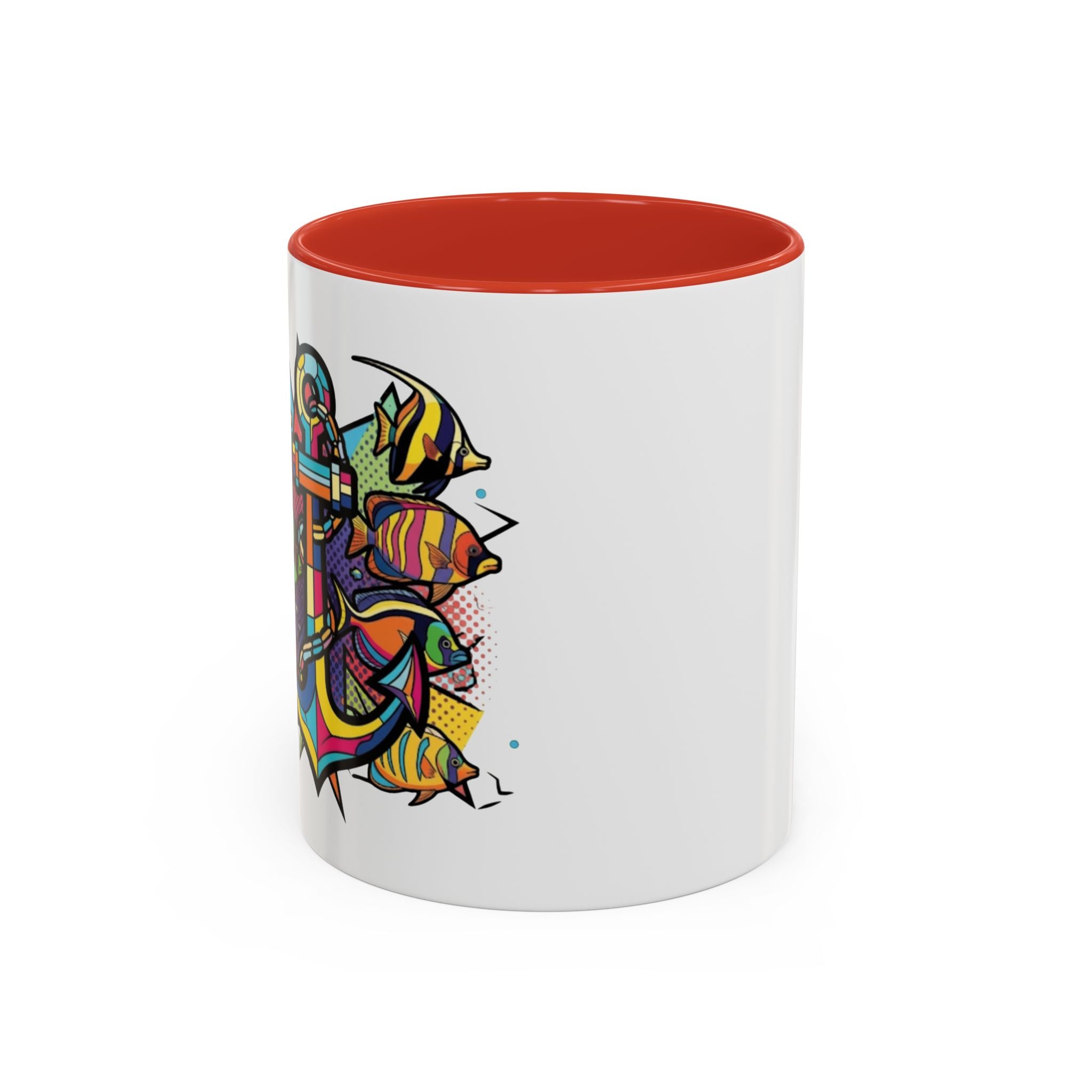 Pop Art Anchor Sailing Mug, Nautical Coffee Cup, Ocean Lover Gift, Sailboat Tea Mug, Maritime Kitchen Decor, Sailor Mugs, Beach Theme Cup, Galley accessories