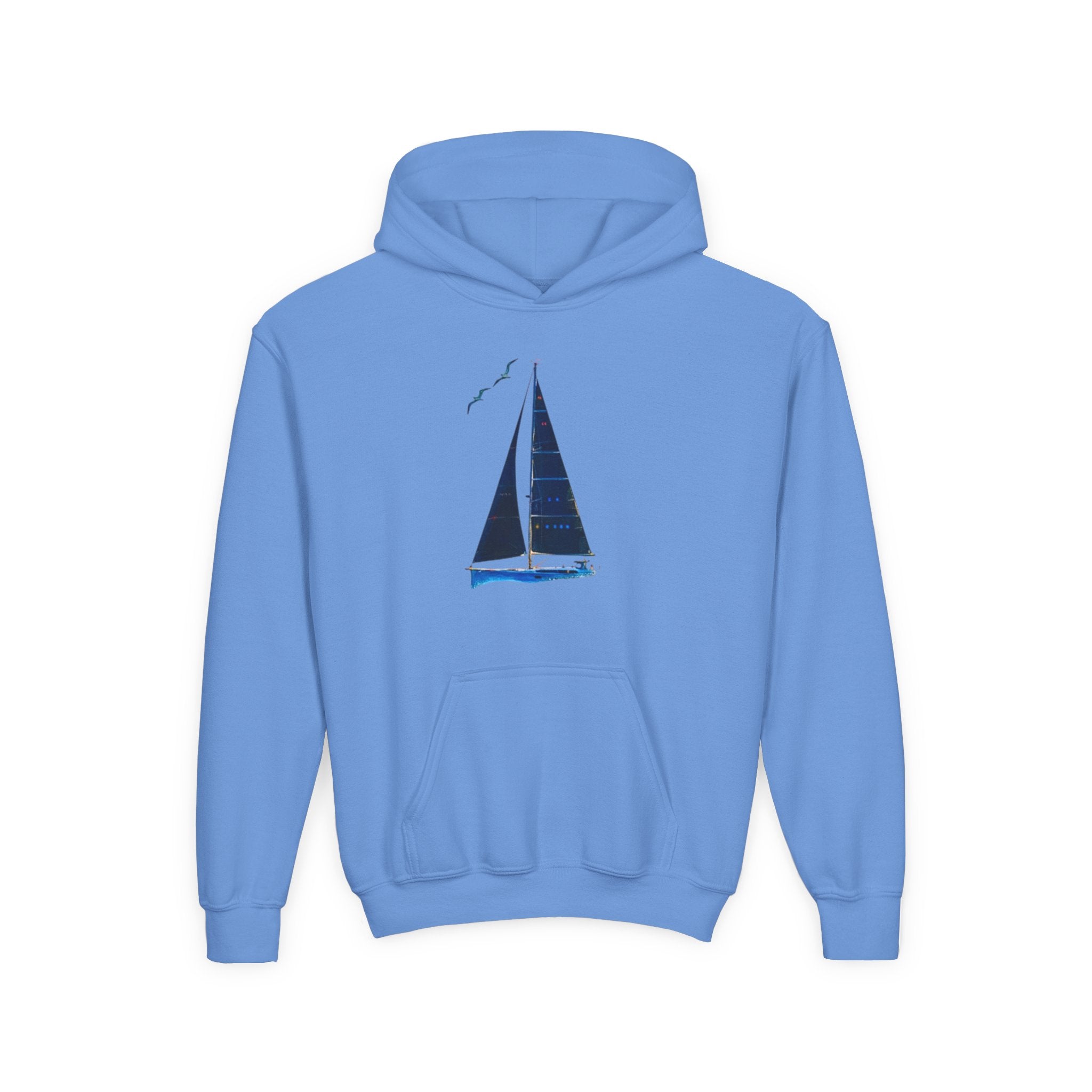 Yacht Wave Heavy Blend Hoodie - Nautical Sweatshirt for Ocean Lovers, Custom name option, Sailors, Sea Enthusiasts - Boat apparel, Jumper, Maritime Pullover,