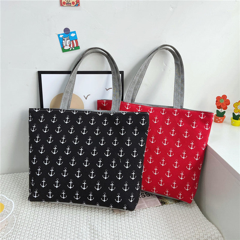 Printed Boat Anchor Tote Sack Bag