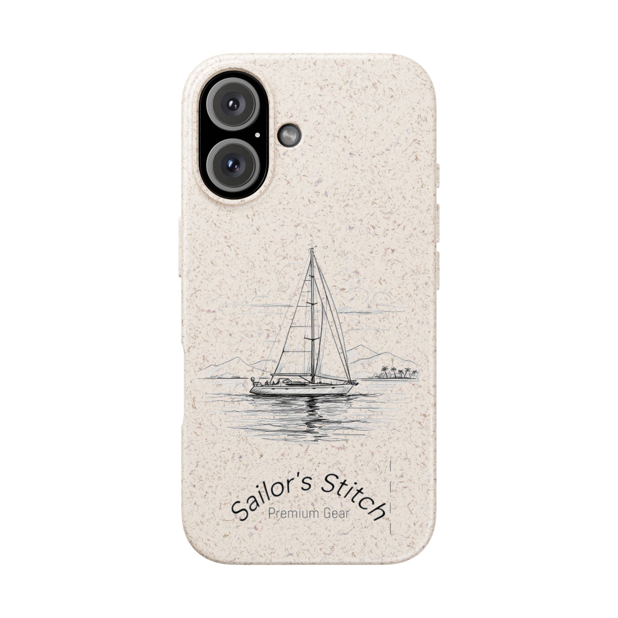Eco-Friendly Sailboat Phone Case | Biodegradable Case, Ocean Lover Gift, Sustainable Accessories, Nature-Inspired Phone Cover