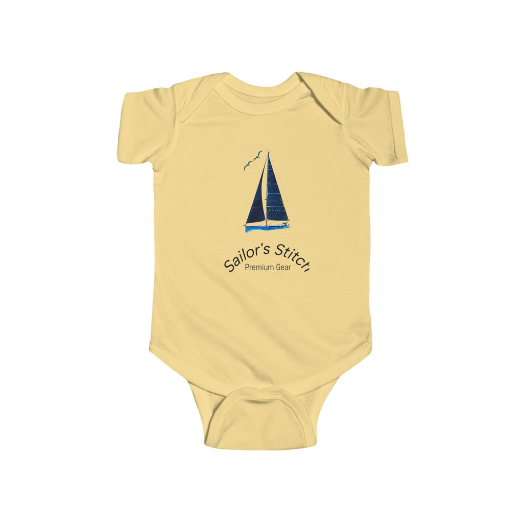 Yacht Baby Suit Infant Bodysuit - Nautical Baby Outfit, Sailor Baby Costume, Baby Shower Gift, Newborn Romper, Baby Boy Sailor Clothing