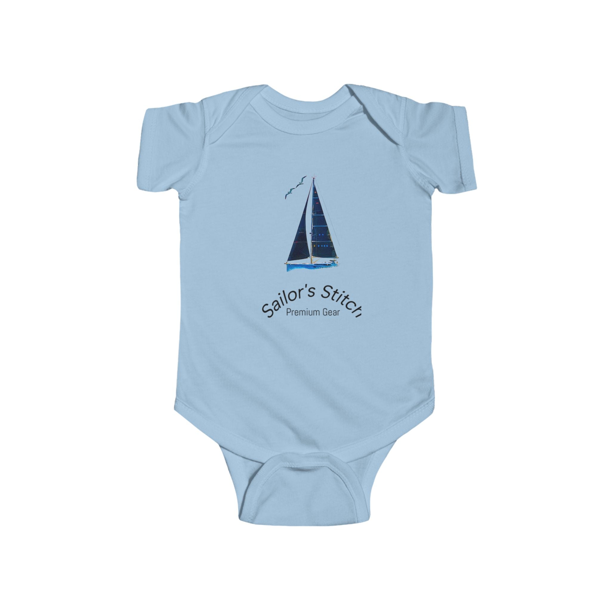 Yacht Baby Suit Infant Bodysuit - Nautical Baby Outfit, Sailor Baby Costume, Baby Shower Gift, Newborn Romper, Baby Boy Sailor Clothing