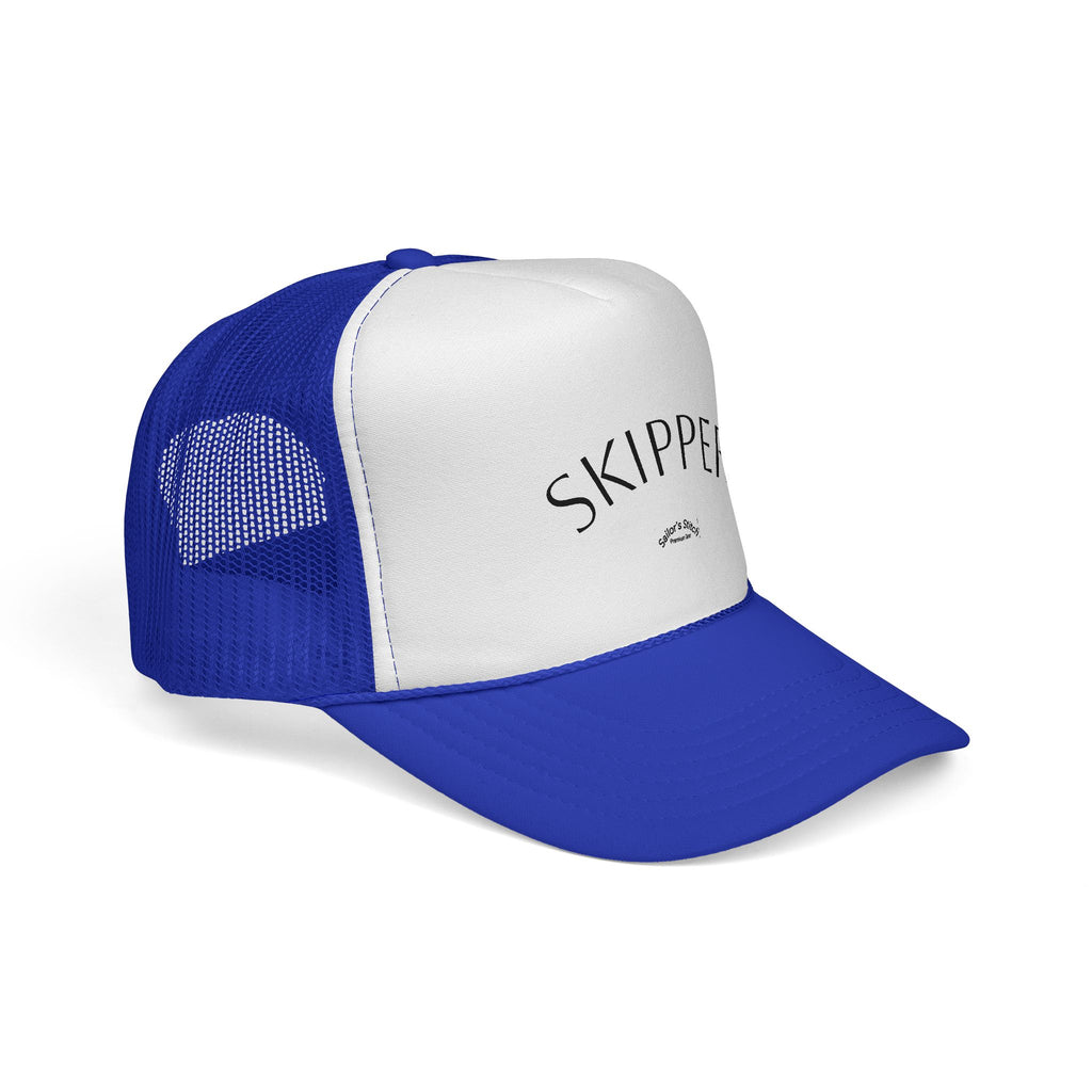 ‘Skipper’ Sailing Cap, Customisable name option, Nautical Hat, Captain Baseball Cap, Ocean Lover Gift, Boat Cap, Beachwear Accessory, Sailboat Hat