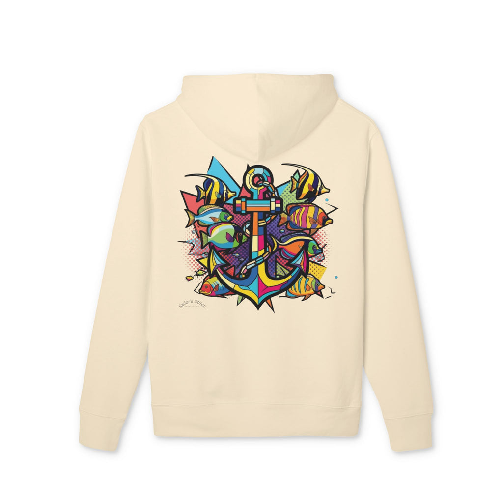Pop Art Anchor Sailing Adventure Hoodie - Unisex, Nautical Gift, Ocean Lover Apparel, Custom Name Option, Perfect for Sailing, Nautical apparel