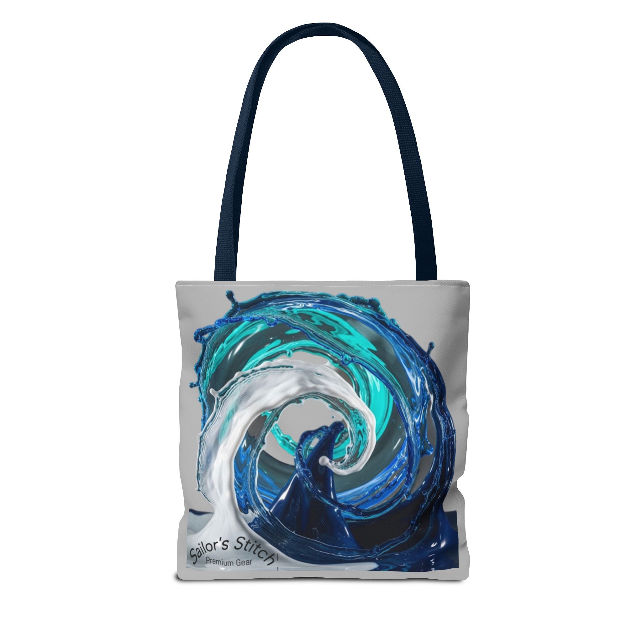 Colorful Wave Art Anchor Tote Sack Bag, Beach Bag, Summer Accessory, Nautical Gift, Reusable Shopping Tote, Art Print Handbag, Nautical gift, Sailor’s sack bag, Nautical accessories