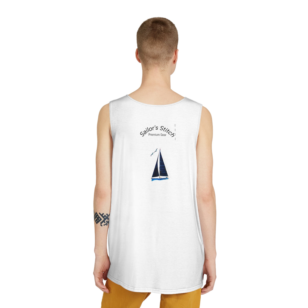 Sailor Men's Outdoor Adventure Tank Top, Sailing Graphic Tee, Summer Vibes Apparel, Beach Wear, Gift for Travelers, Festival Clothes, Sailing apparel