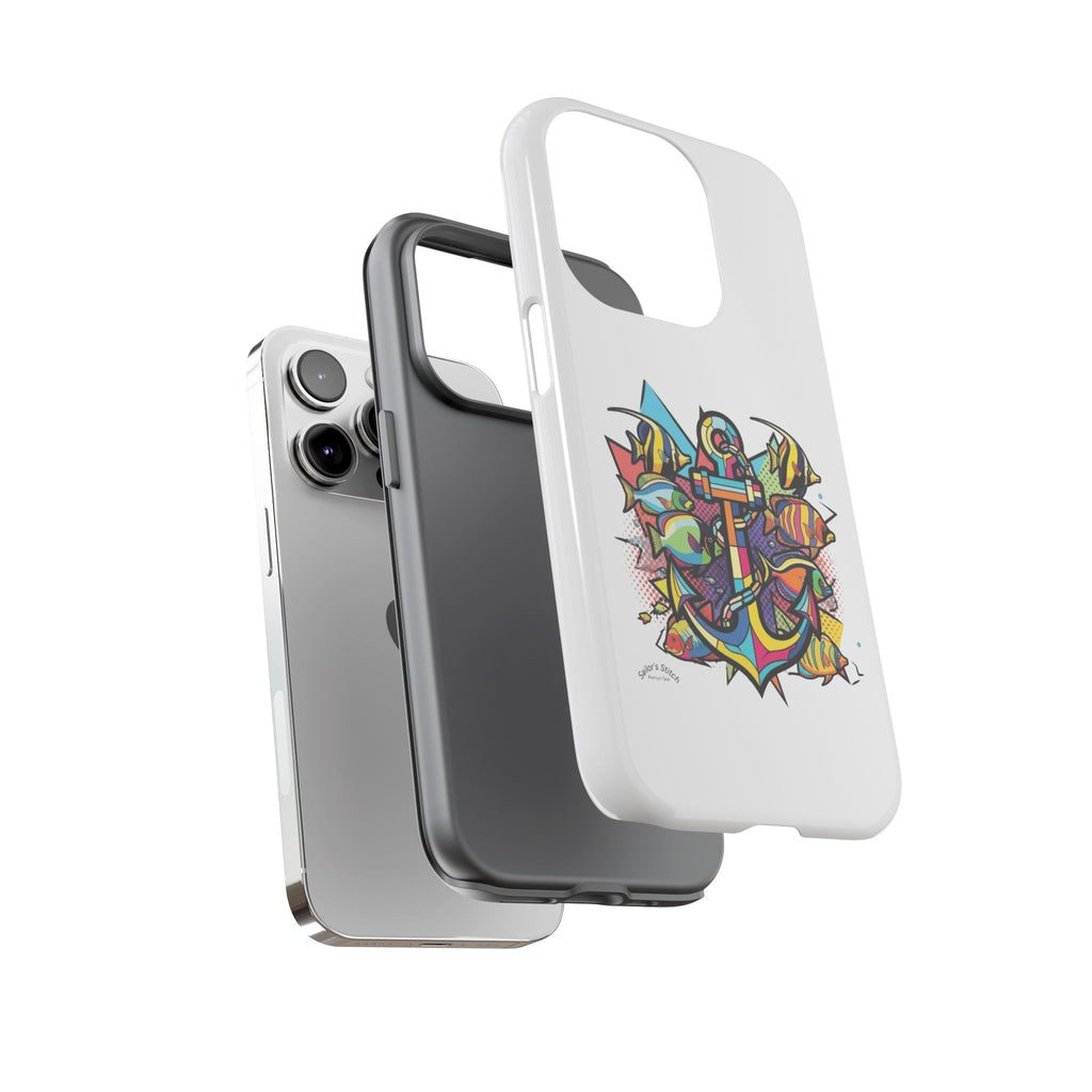Pop Art Anchor Sailors Stitch Tough Phone Case - customisable crew name