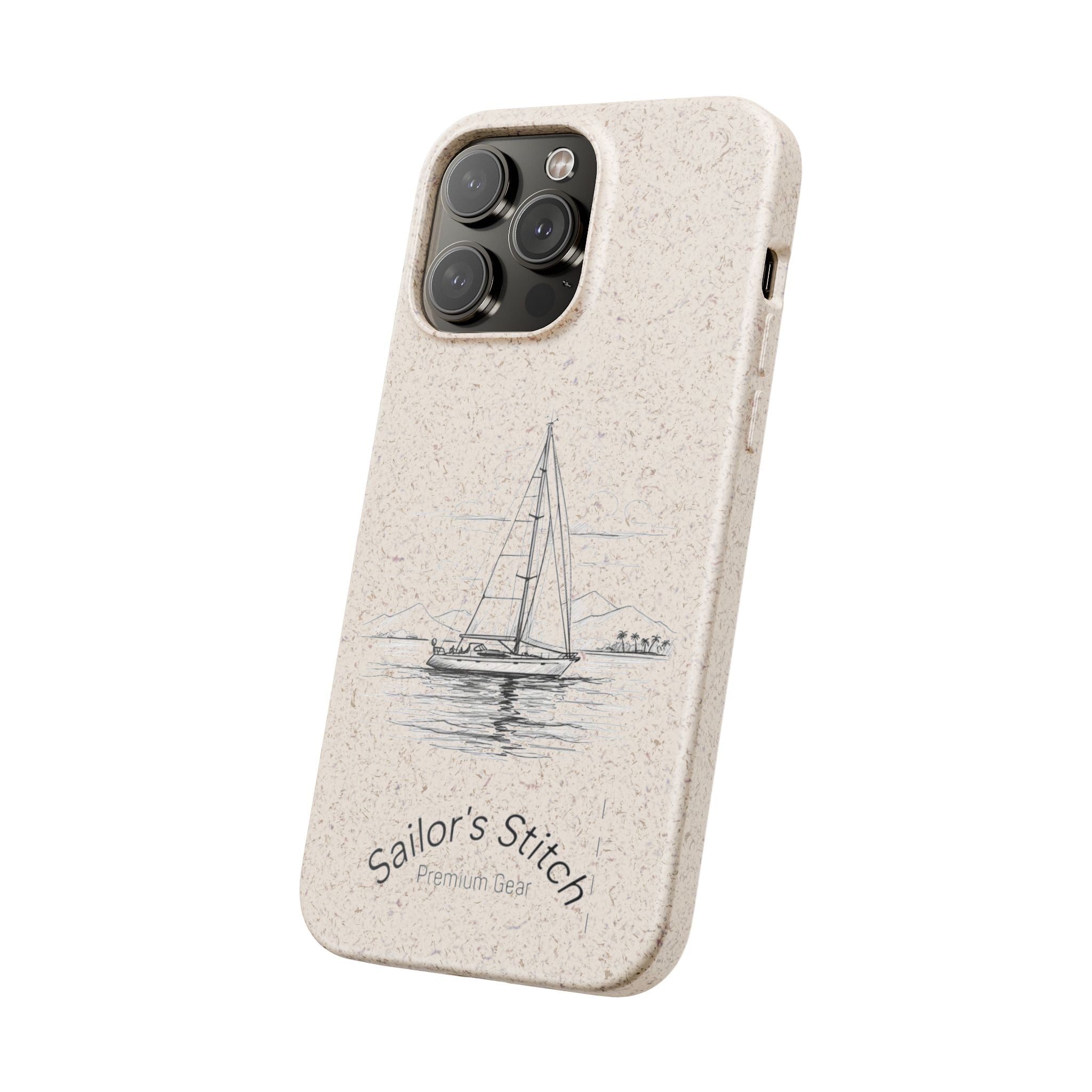 Eco-Friendly Sailboat Phone Case | Biodegradable Case, Ocean Lover Gift, Sustainable Accessories, Nature-Inspired Phone Cover