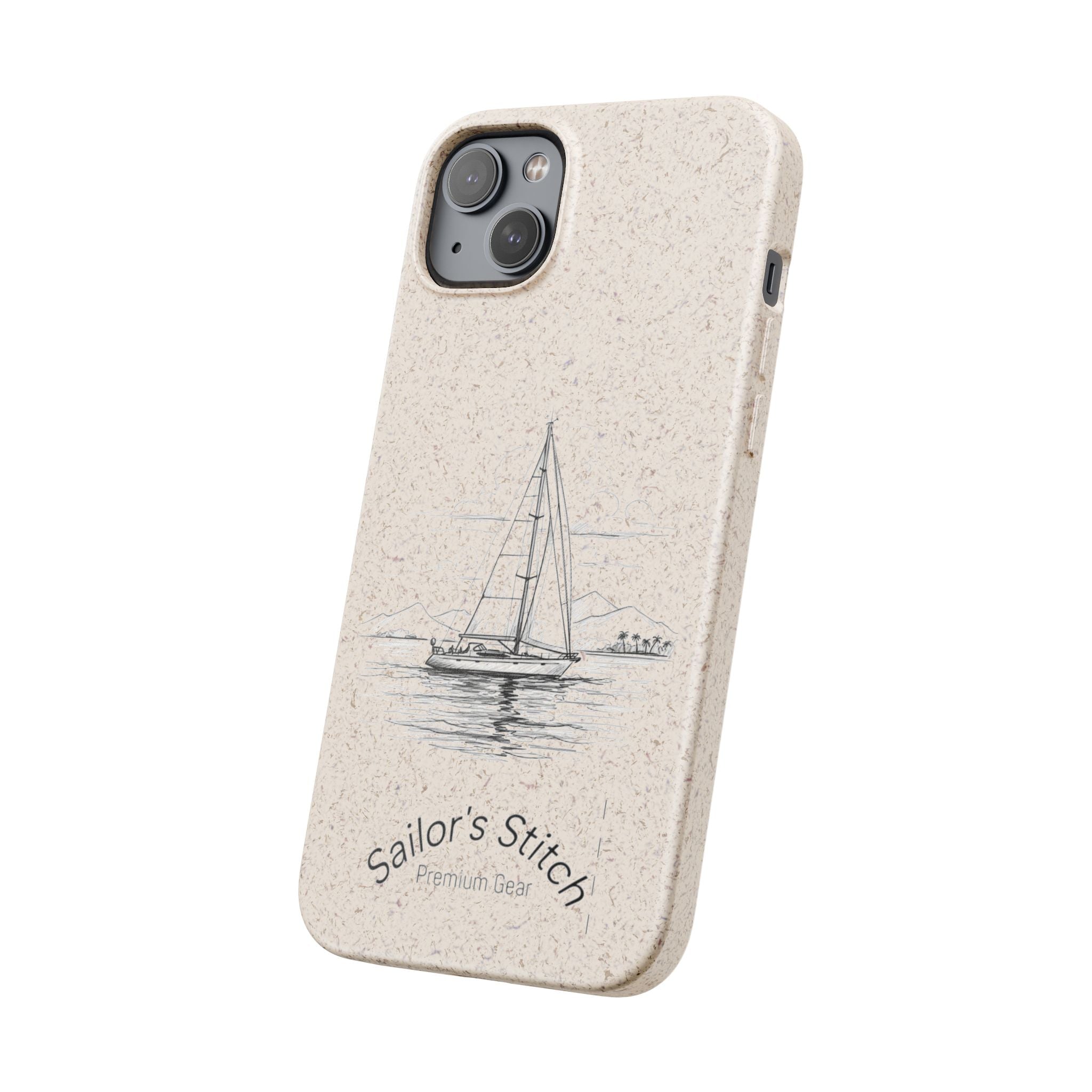 Eco-Friendly Sailboat Phone Case | Biodegradable Case, Ocean Lover Gift, Sustainable Accessories, Nature-Inspired Phone Cover