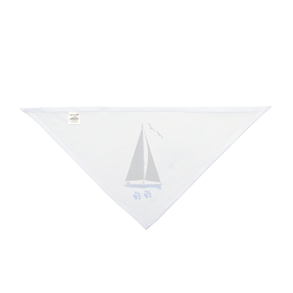 Pet Bandana yacht design, personalisable with pet name, Nautical Pet Accessories