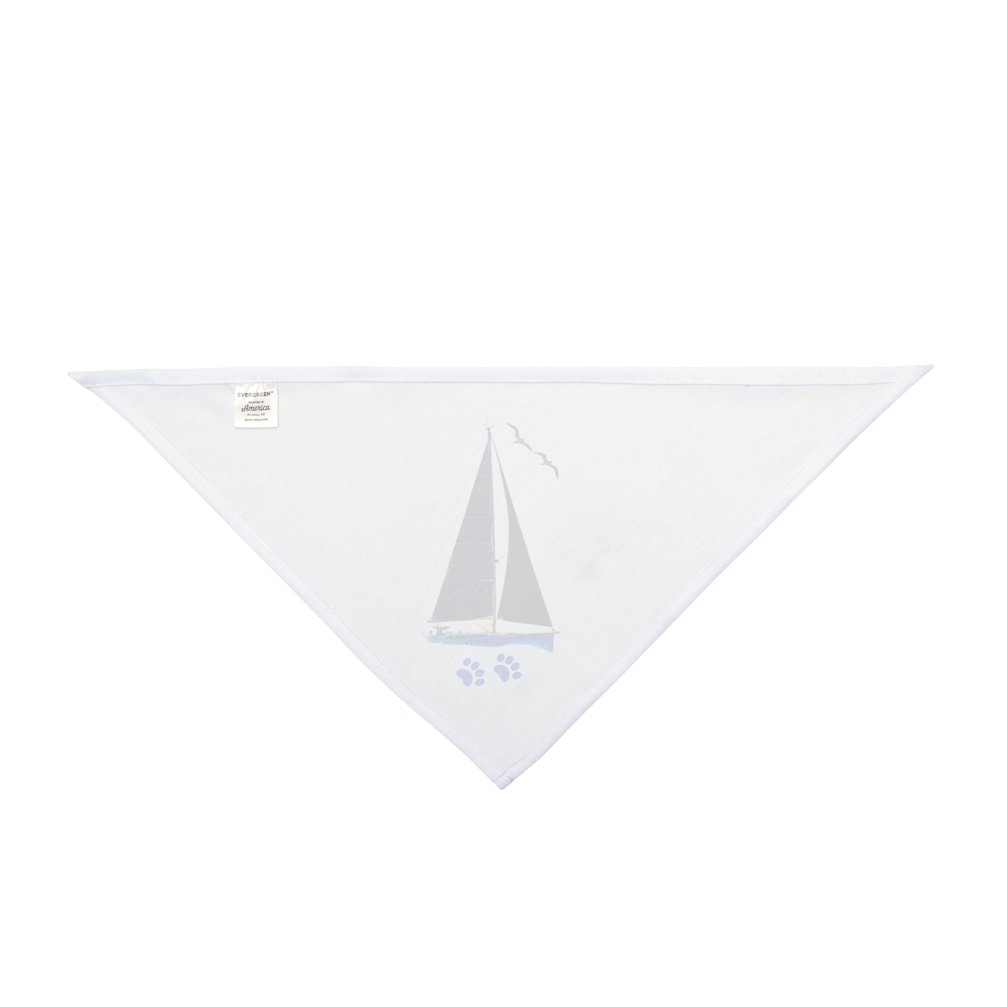 Pet Bandana yacht design, personalisable with pet name, Nautical Pet Accessories
