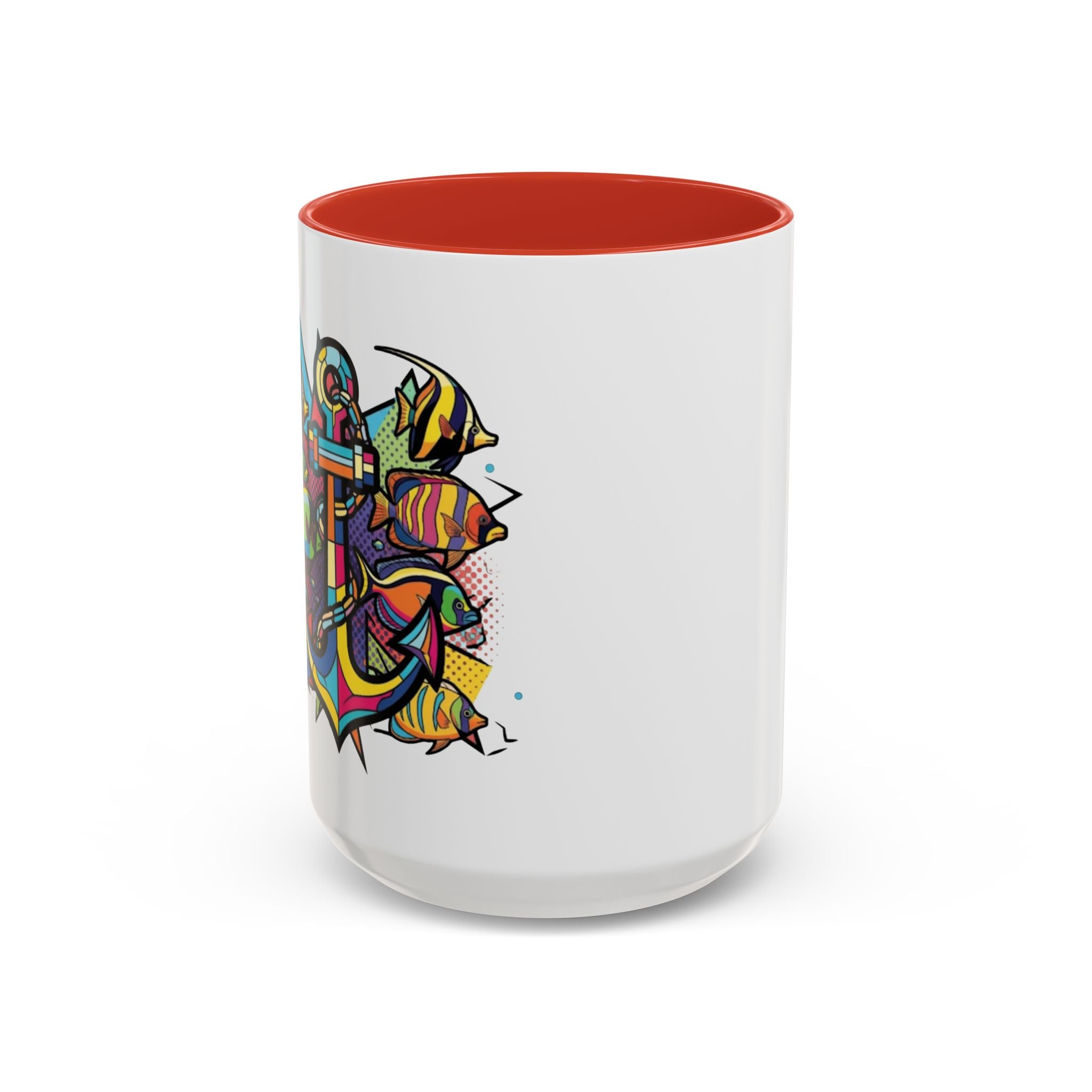 Pop Art Anchor Sailing Mug, Nautical Coffee Cup, Ocean Lover Gift, Sailboat Tea Mug, Maritime Kitchen Decor, Sailor Mugs, Beach Theme Cup, Galley accessories