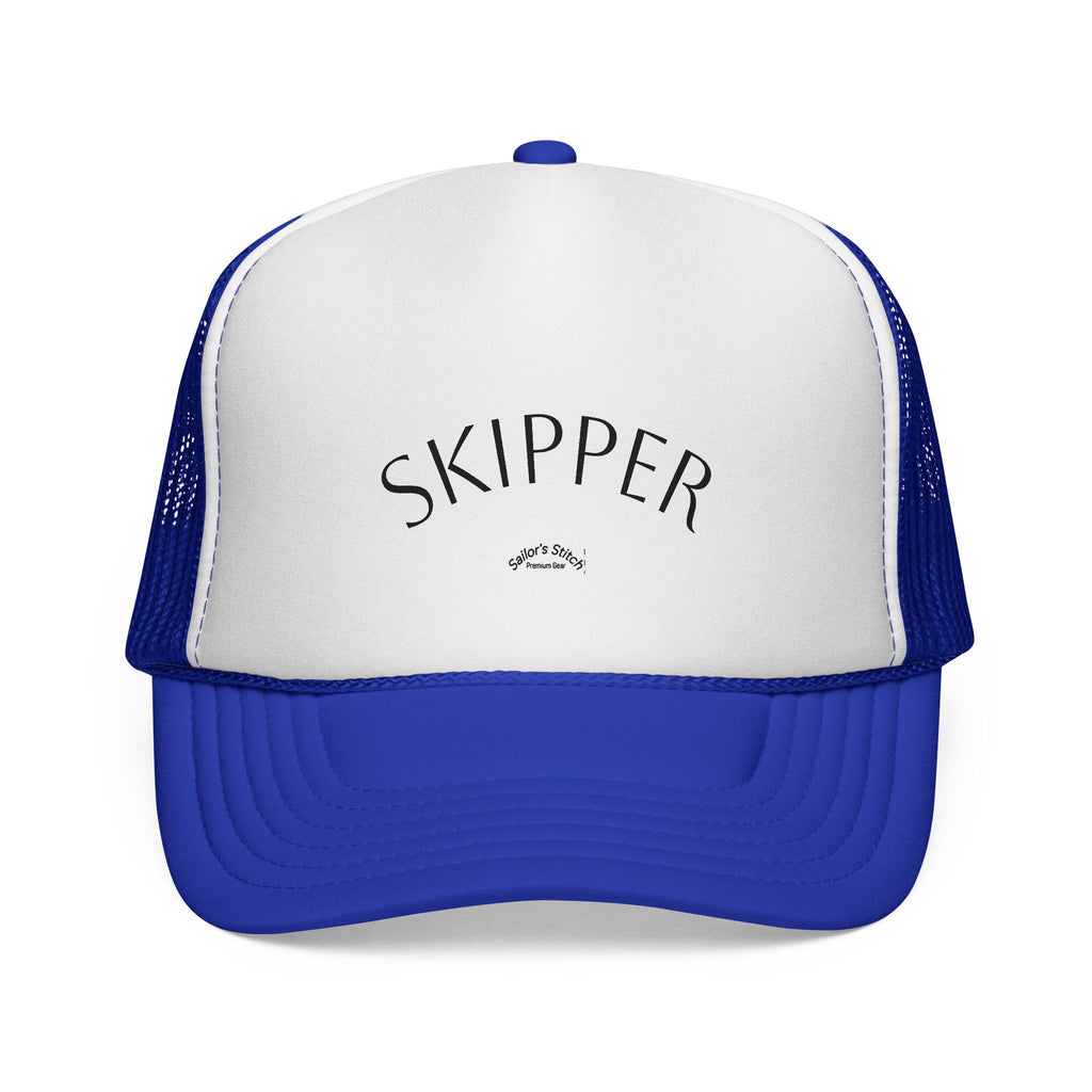 ‘Skipper’ Sailing Cap, Customisable name option, Nautical Hat, Captain Baseball Cap, Ocean Lover Gift, Boat Cap, Beachwear Accessory, Sailboat Hat
