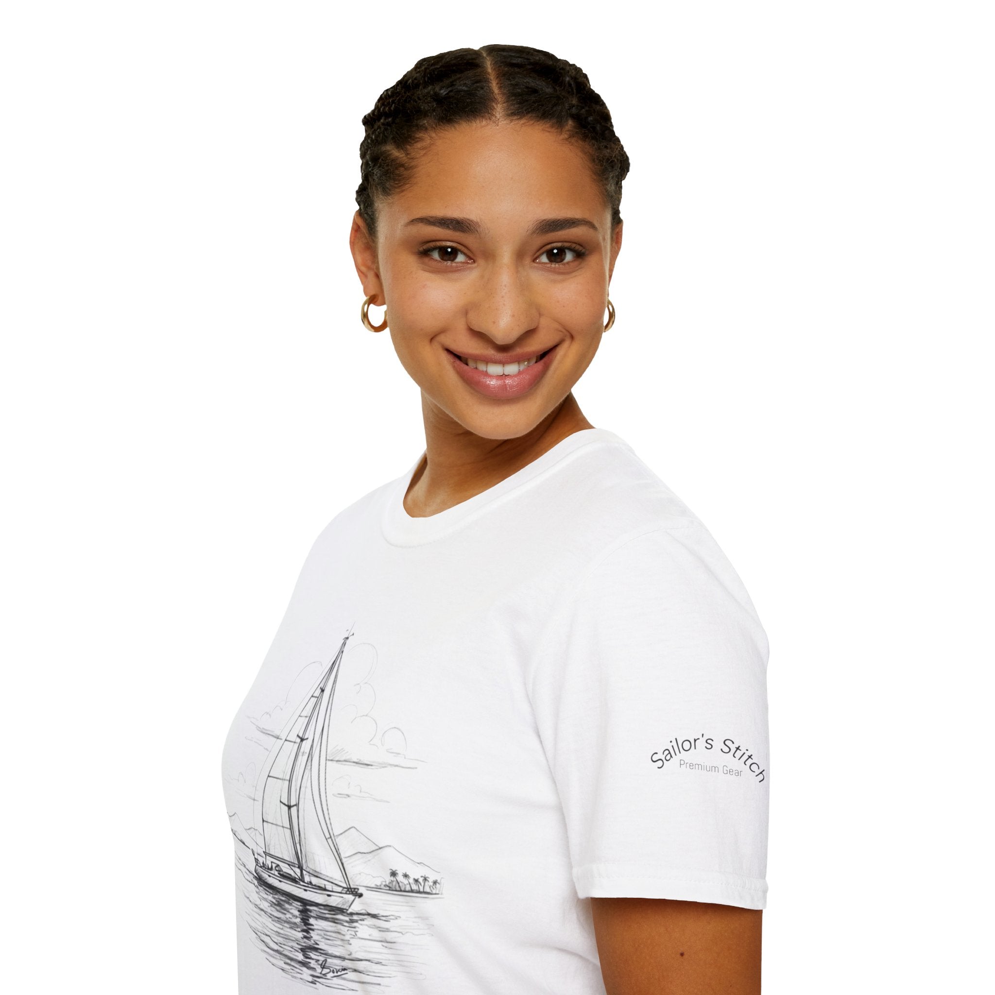 Less Hustle More Sailing  Yacht T-Shirt, Unisex Graphic Tee, Ideal for Cozy Days, Gift for Dreamers, Casual Wear, Motivational Shirt, Sailing apparel