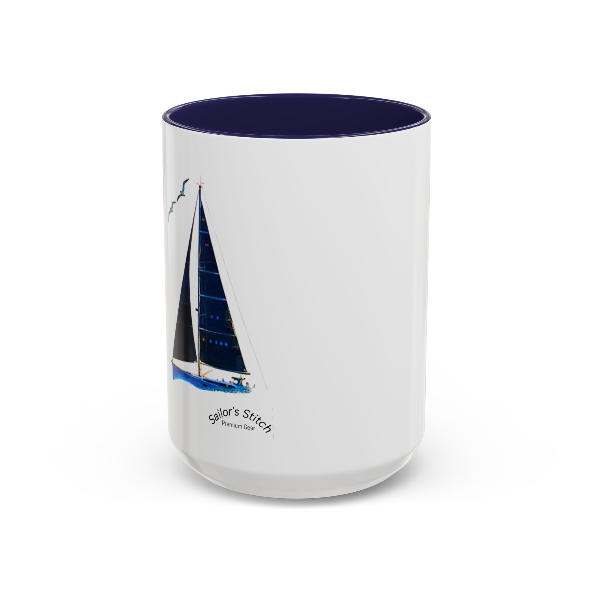 Sailing Yacht Mug, Nautical Coffee Cup, Ocean Lover Gift, Sailboat Tea Mug, Maritime Kitchen Decor, Sailor Mugs, Beach Theme Cup, Galley accessories