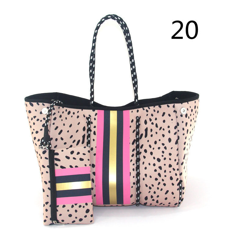 Boat Tote Bag With Matching Purse (Light Waterproof Neoprene)